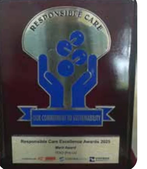 Responsible Care Excellence Awards 2025 plaque