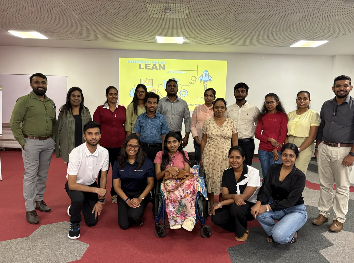 Enabler Programme participants at a Lean Manufacturing training session